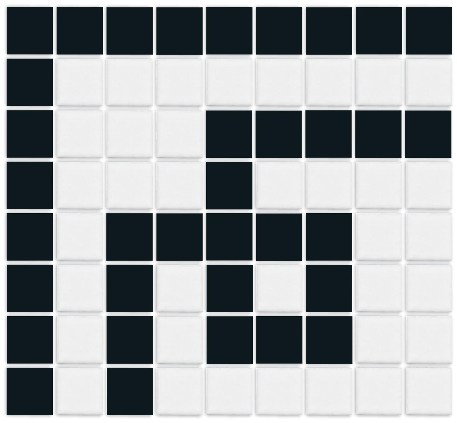 Greek Key Border | Craftsman Squares | Porcelain - Image 5