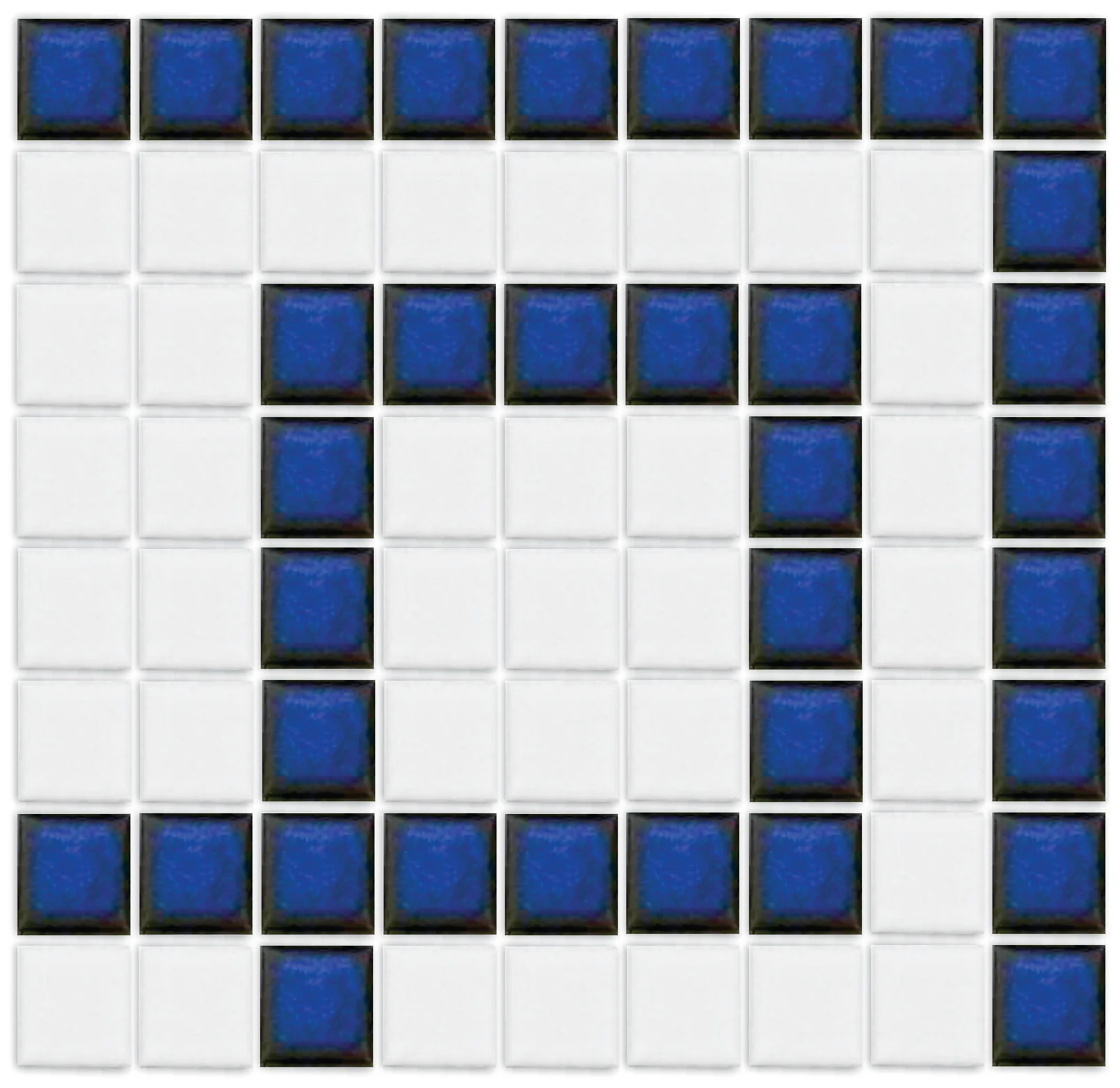 Greek Key Border | Lyric Glazed Square | Porcelain - Image 5