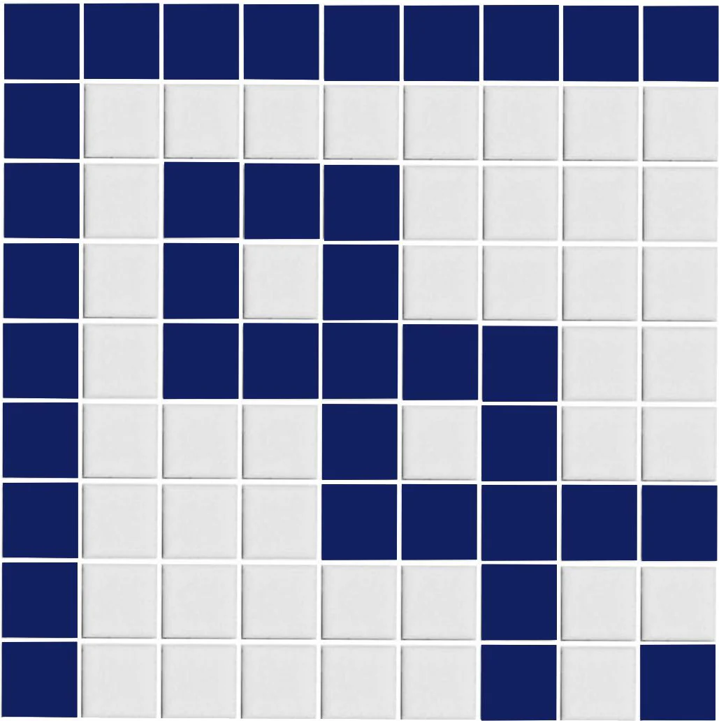 Greek Key Infinity Border | Square | Porcelain - Image 11