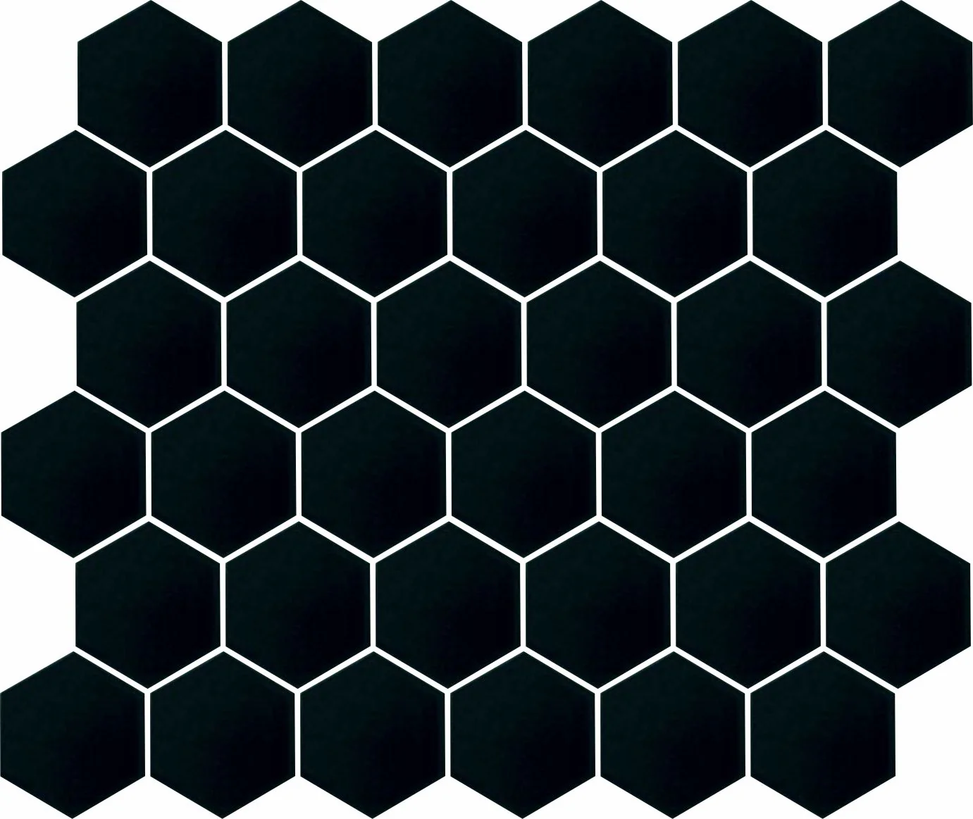 Lyric 2” Satin & Unglazed Hexagon | Mosaic Tiles - Image 3