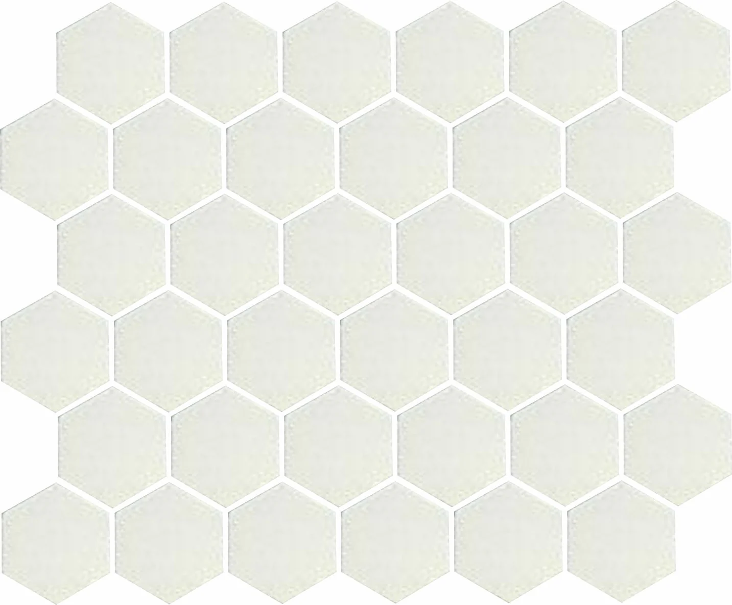 Lyric 2” Satin & Unglazed Hexagon | Mosaic Tiles - Image 4