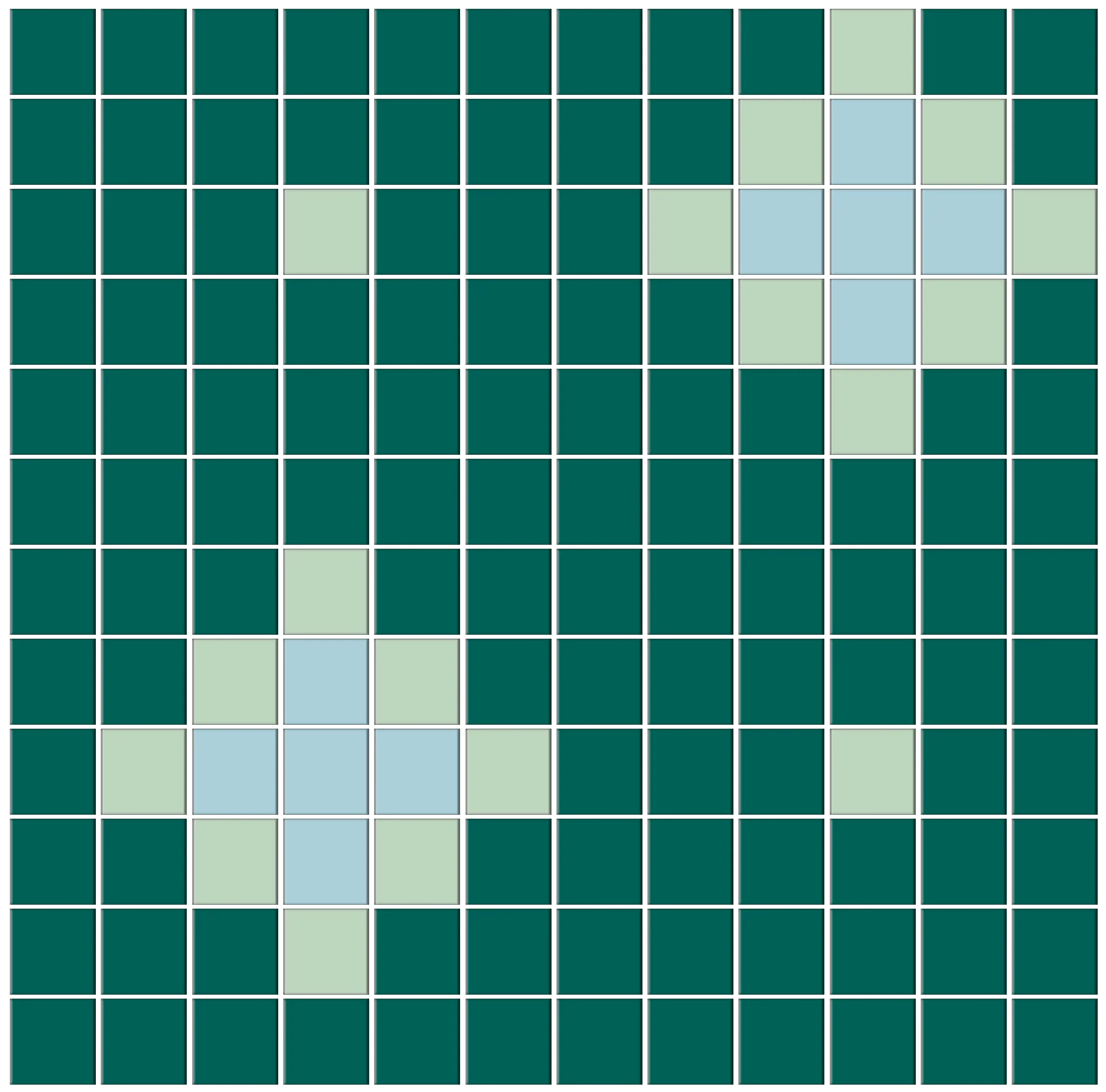 Nova - Modern Craftsman Square Porcelain Tile Pattern - Image 4
