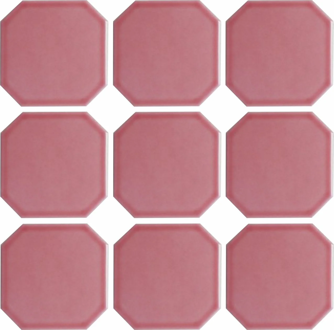 Retro Glazed Porcelain | 4" x 4" Octagon Tiles - Image 2
